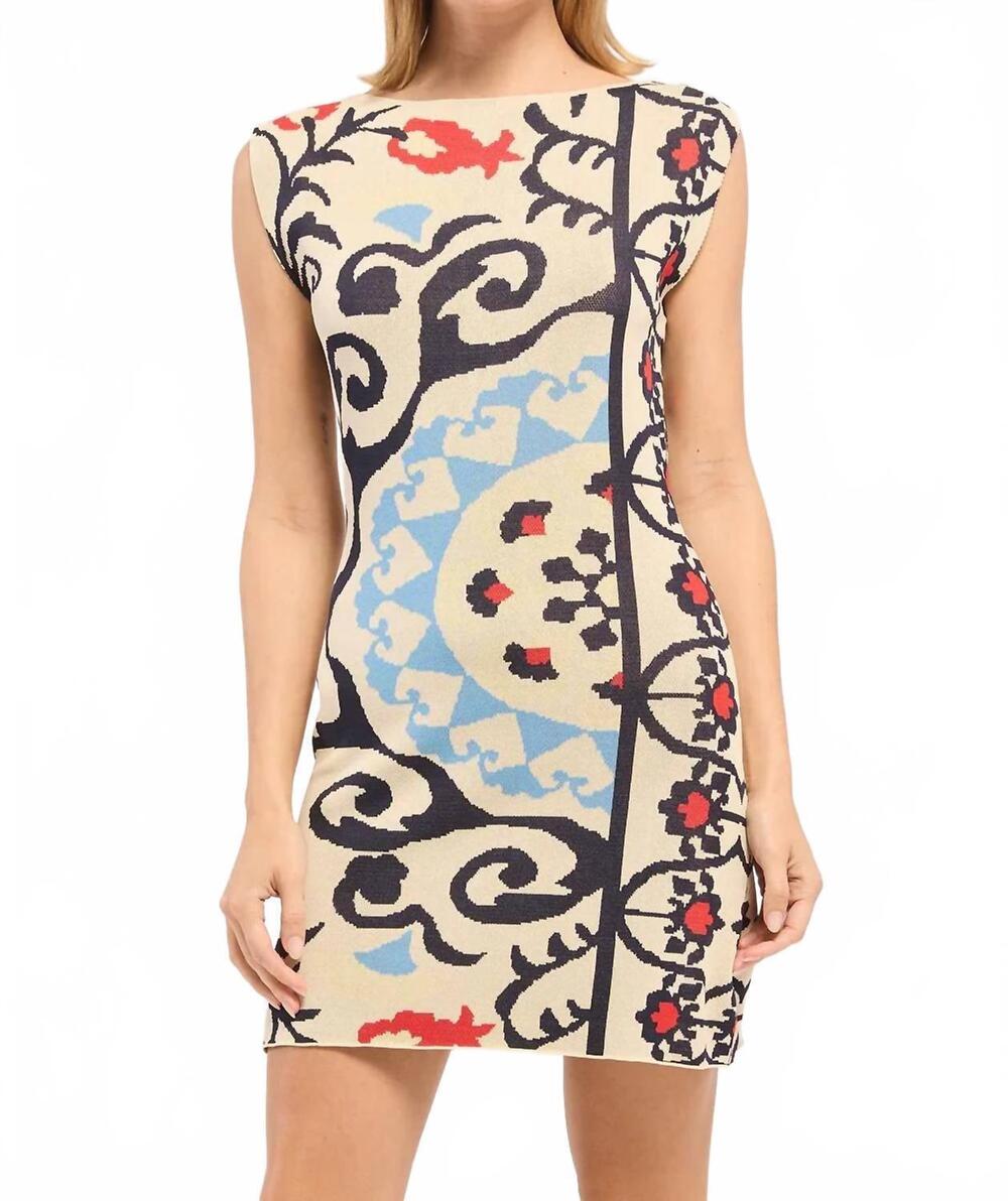 NEW MISA LOS ANGELES women's fosca dress in summer tapestry